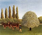Henri Rousseau The Pasture painting
